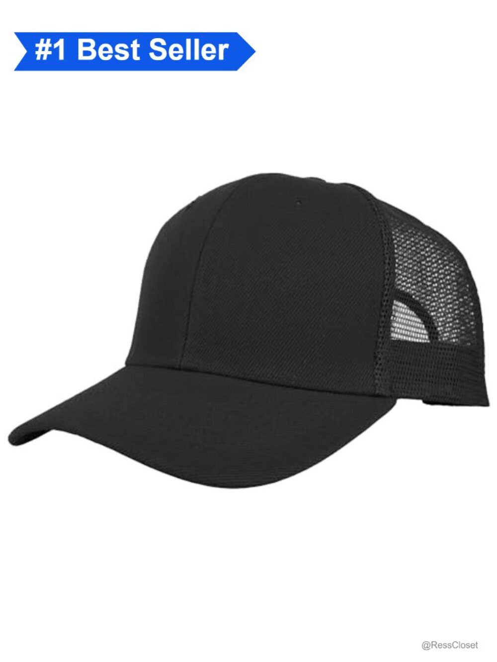 Mesh Trucker Snapback Baseball Cap Structured Front Panel Ventilated